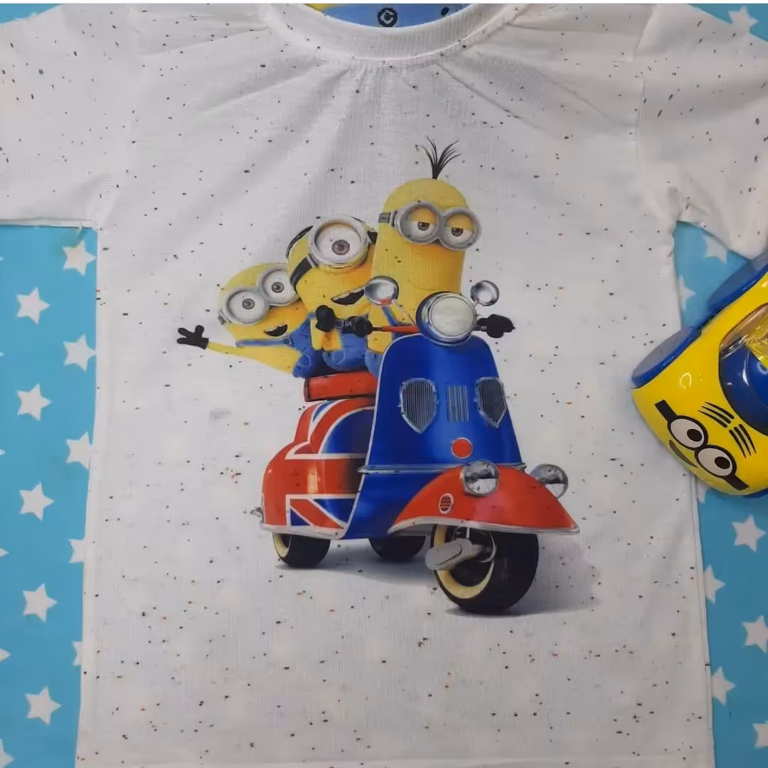 تیشرت اقتصادی طرح مینیون سایز50 