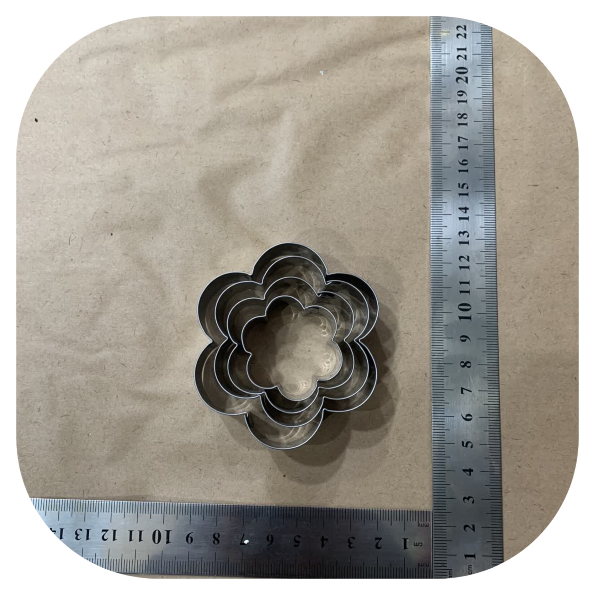 کاتر گل شش برگ و پنج برگ 4سایزی