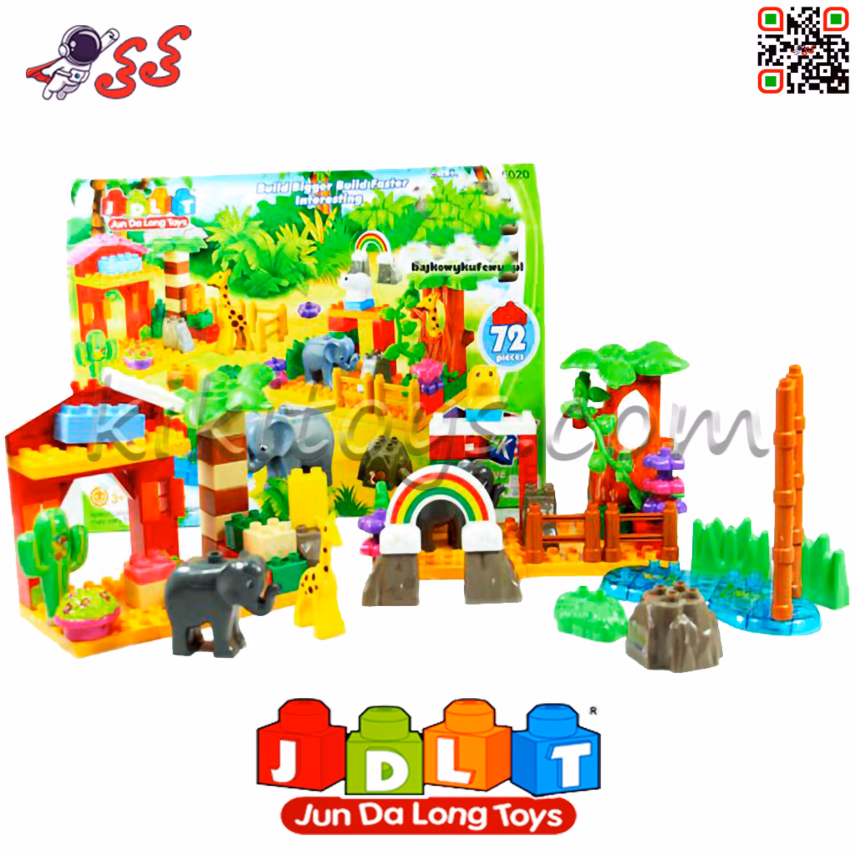 لگو باغ وحش قطعه درشت اسباب بازی کودک JDLT 5020