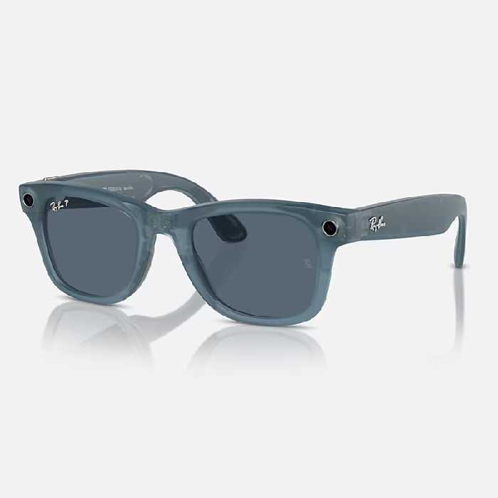 عینک هوشمند ری بن متا Ray-Ban Meta Matte Jeans Dusty Blue RW4006