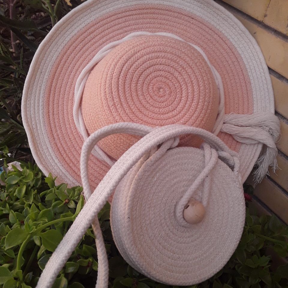 ست کیف و کلاه قیطان دوزی بچگانه
