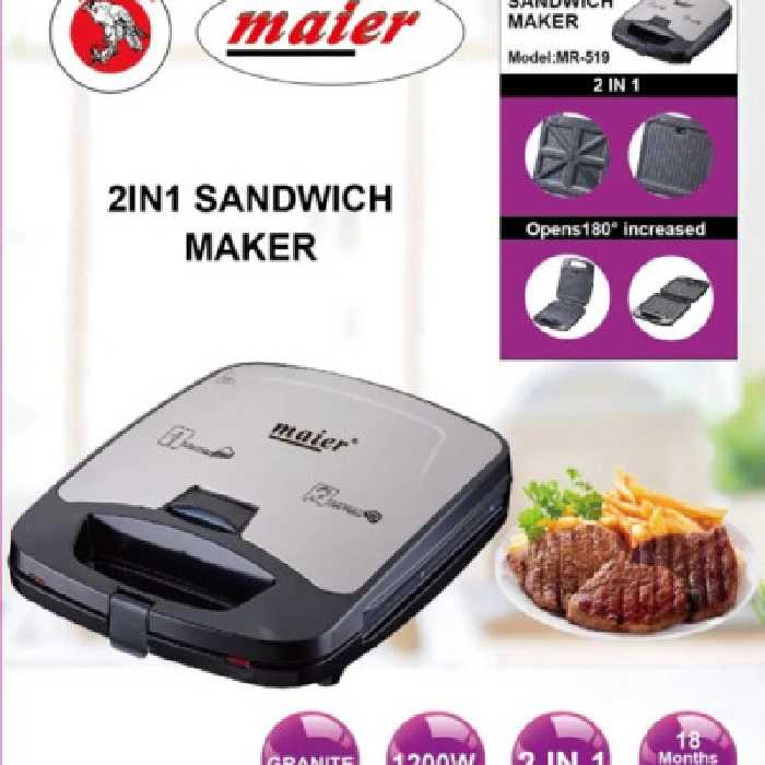 ساندویچ ساز 2 کاره مایر مدل MR-519
