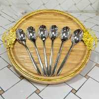 قاشق مرباخوری 6 عددی 
استیل 18.10رنگ ثابت مارک 
اس جی ساخت چین