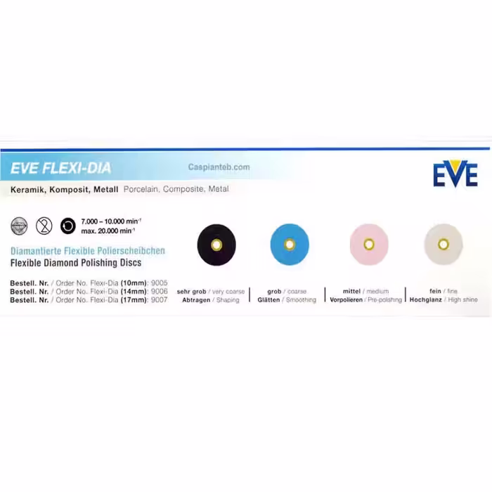 کیت دیسک پالیش الماسه صد عددی اوه |  EVE Flexi Dia