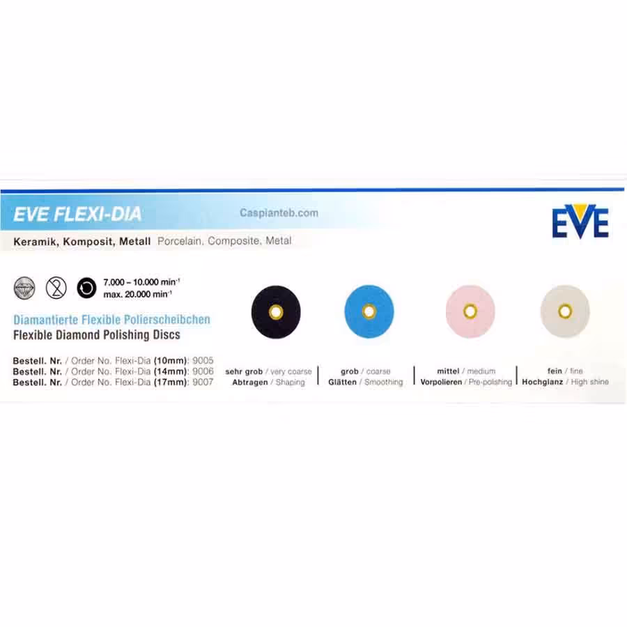 کیت دیسک پالیش الماسه صد عددی اوه |  EVE Flexi Dia