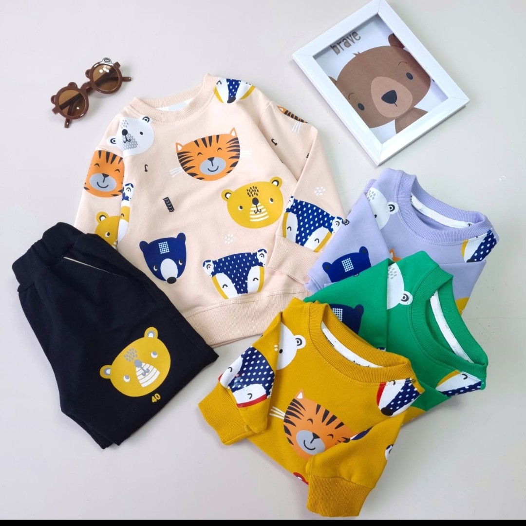 بلوز و شلوار بچگانه سایز 40 و 45 طرح خرگوش ارسال رایگان 