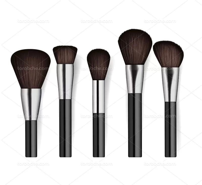 وکتور براش آرایشی با کیفیت | گرافیک با طعم تربچه