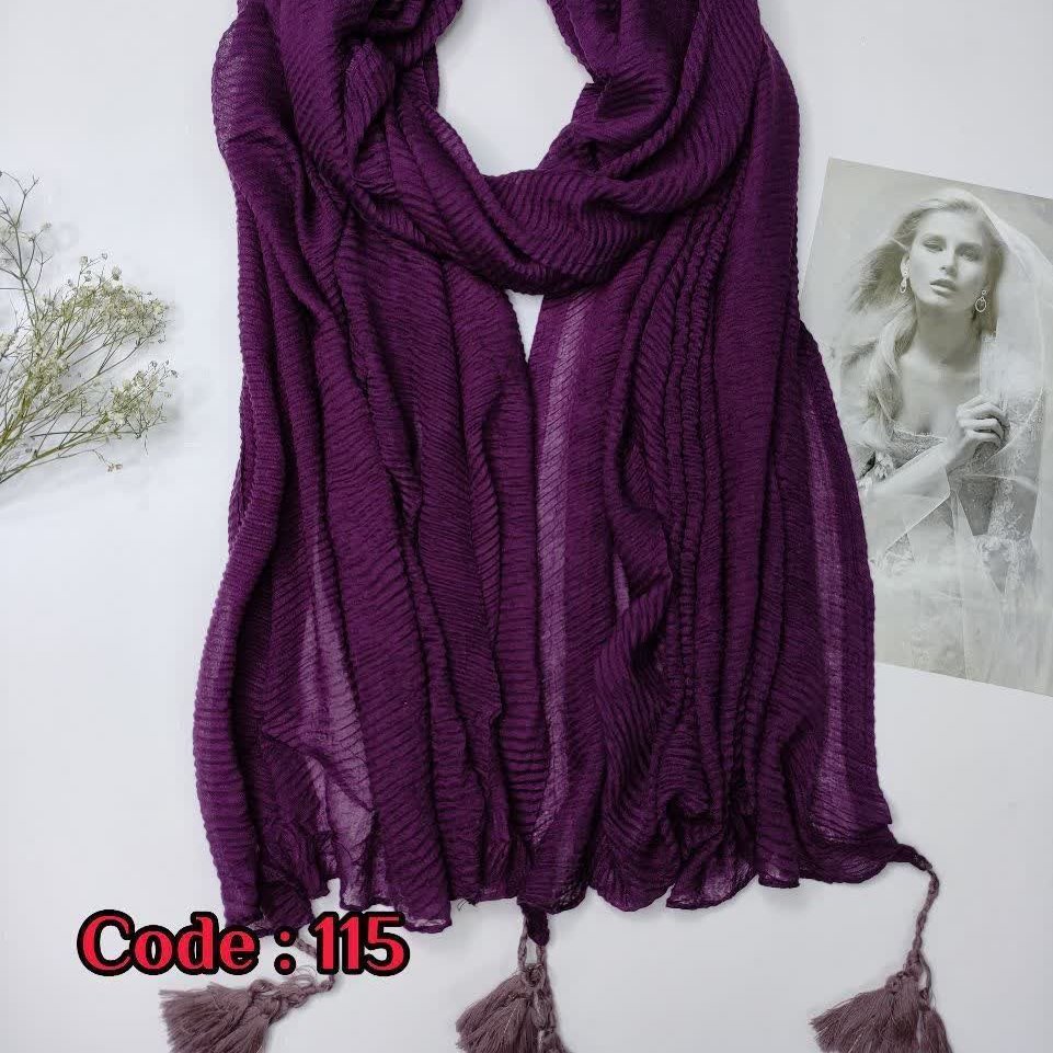 شال پلیسه سوپر نخ منگوله دار
لب ترکی
پارچه وارداتی
رنگ بندی
قواره:90*2,35..