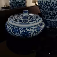 تنقلات خوری چینی اصل قلم آبی ،بانکه ،شکلات خوری خاص و زیبا 