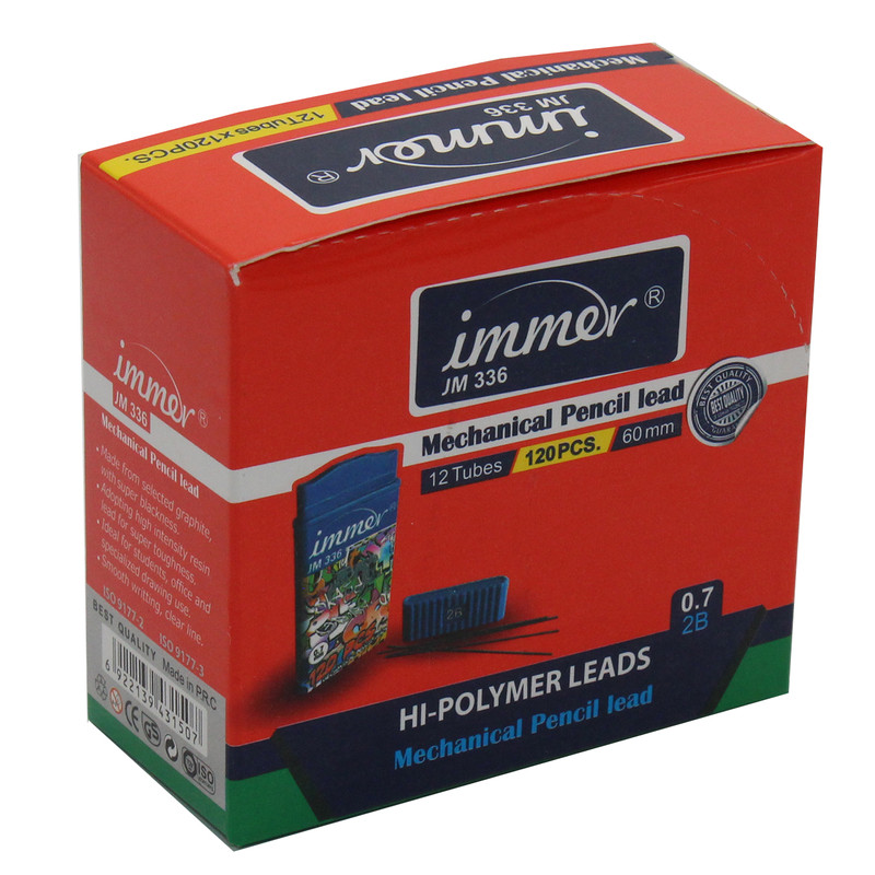 نوک مداد نوکی 0.7 میلی متری ایمر بسته 12 عددی