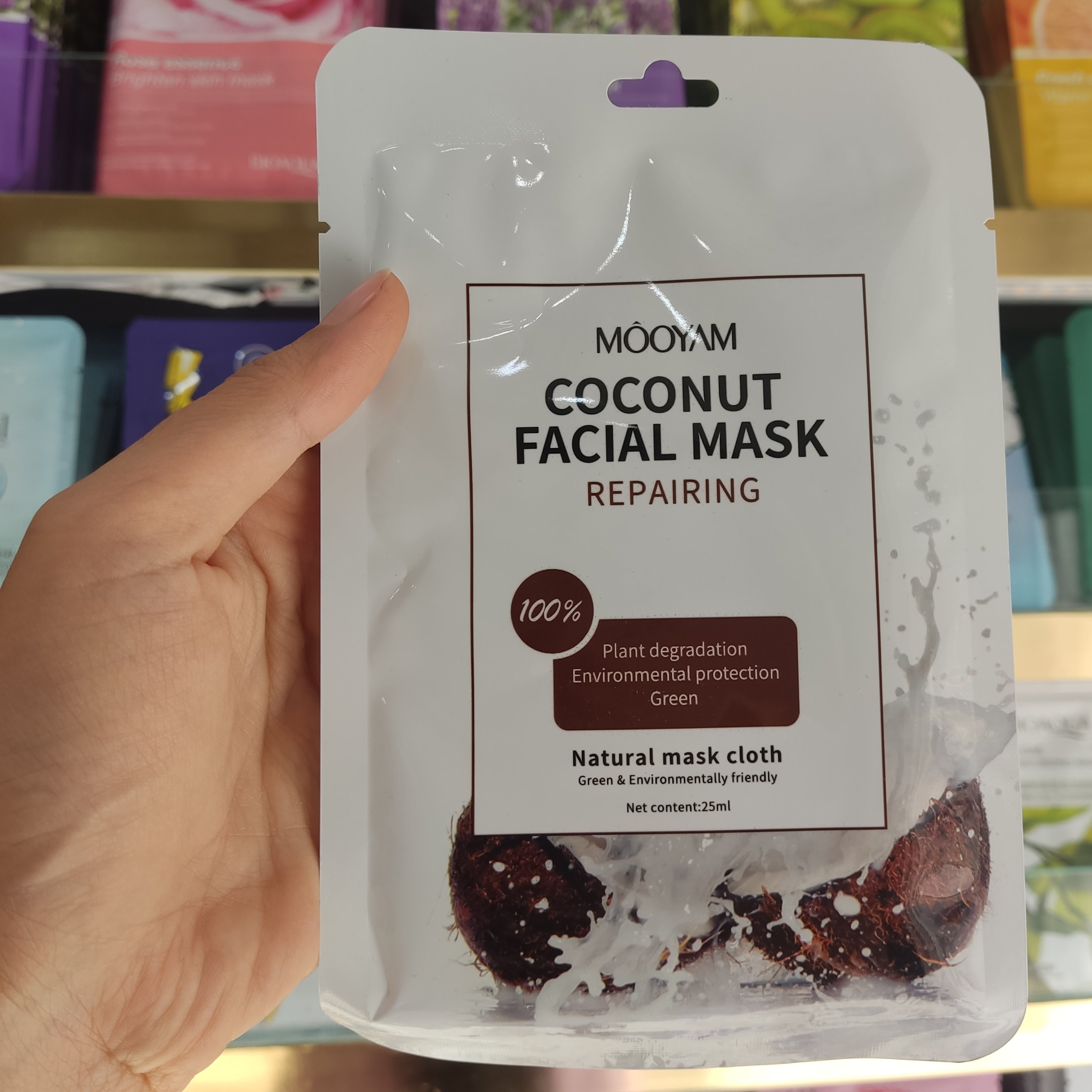 ماسک ورقه ای نارگیل مویام MOOYAM

