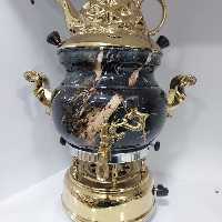 سماور گازی 6 لیتر طرح سنگ ارسال (پس کرایه)