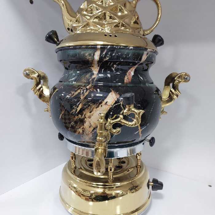 سماور گازی 6 لیتر طرح سنگ ارسال (پس کرایه)