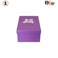 باکس کادویی مستطیلی بنفش پاپیون دار سایز بزرگ کد 31 سایز یک 