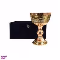 سنگاب بزرگ مس و خاتم کاری ارتفاع 29 سانتی متر