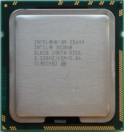 سی پی یو اینتل مدل زئون Xeon E5649 با فرکانس 2.53 گیگاهرتز