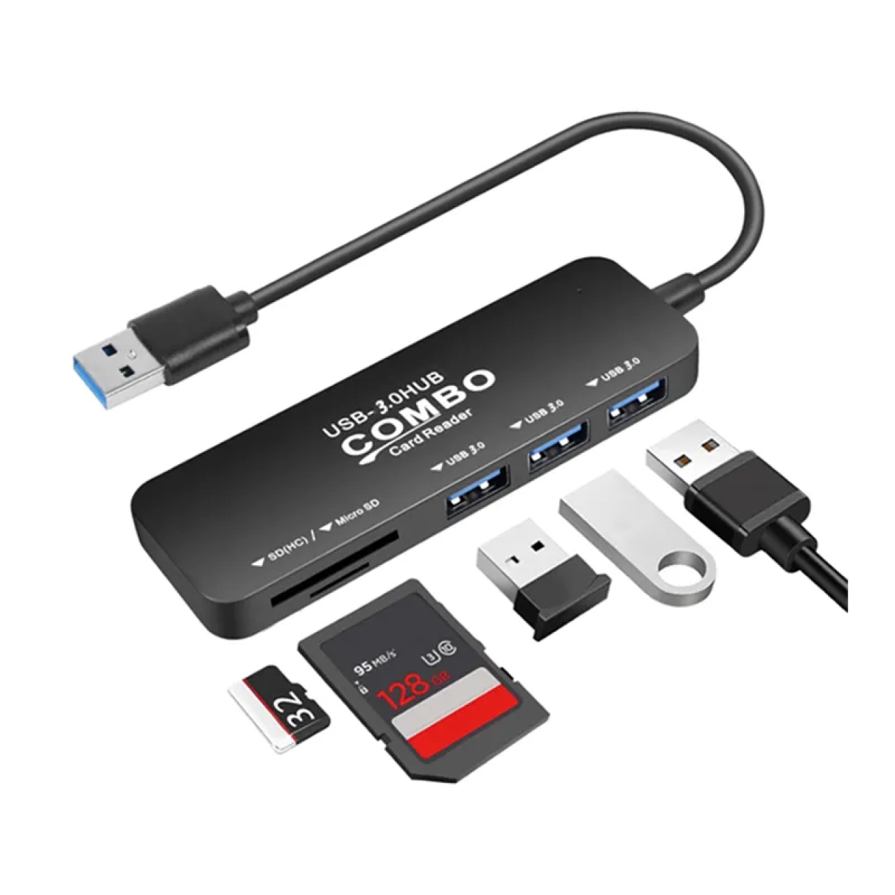 هاب و رم ريدر USB30 همه کاره مدل COMBO