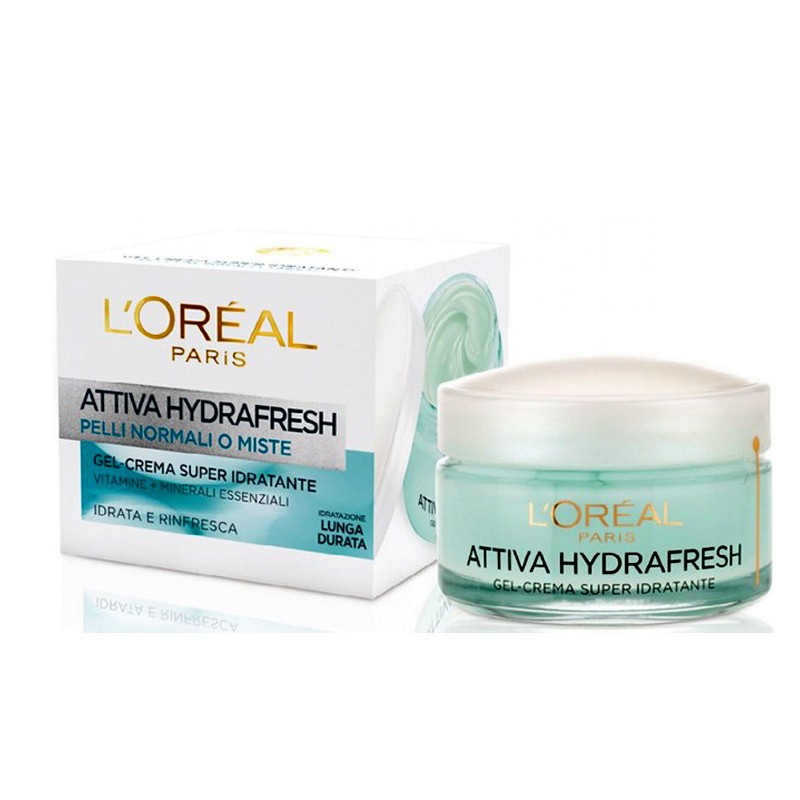 ژل کرم آبرسان سه کاره مدل ATTIVA HYDRAFRESH لورال 50 میل