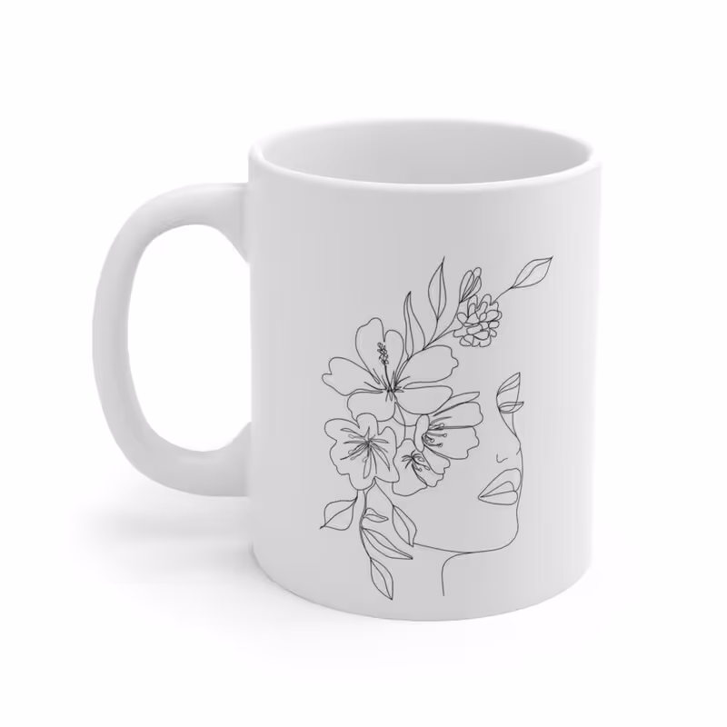 ماگ طرح مینیمال خطی مدل NM1793