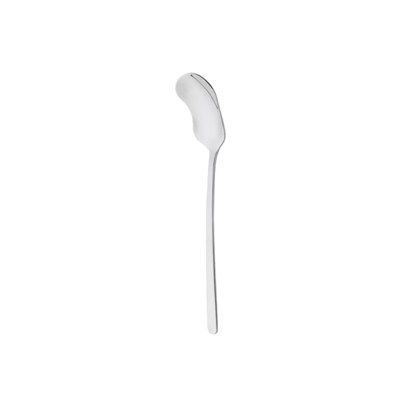 قاشق بستنی خوری 6 نفره ناب استیل طرح رجینا براق (6 پارچه)