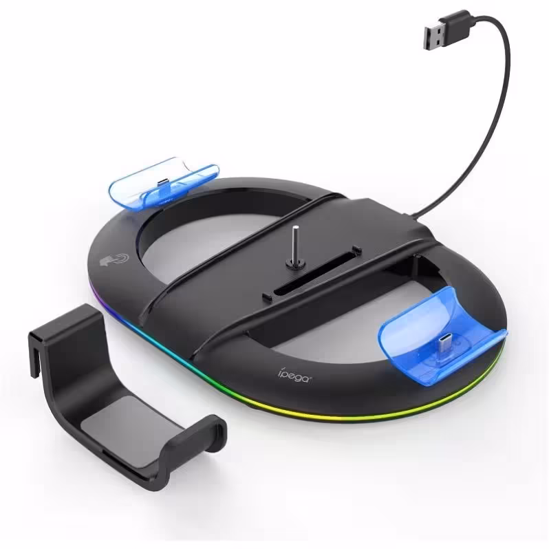 پایه شارژ و استند RGB پلی استیشن 5 اسلیم مدل Ipega PG-P5S045