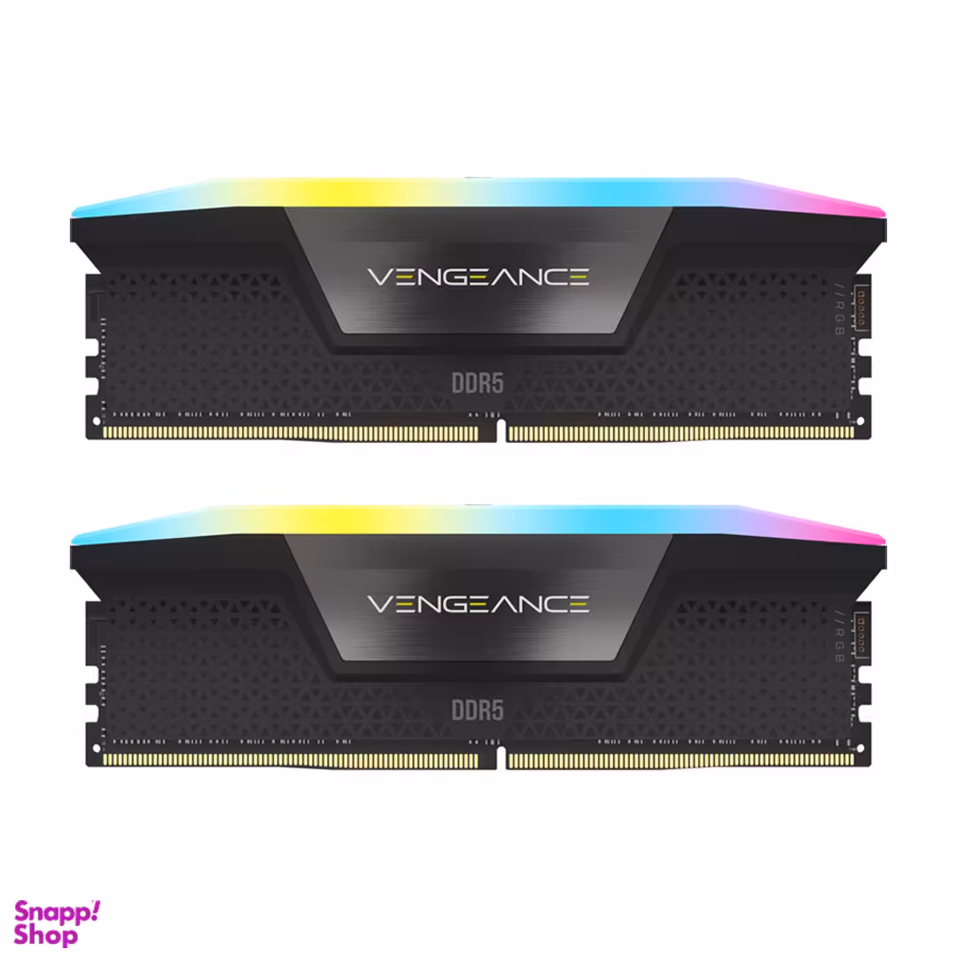 رم دسکتاپ کورسیر مدل VENGEANCE RGB DDR5 5600MHz ظرفیت 48 گیگابایت