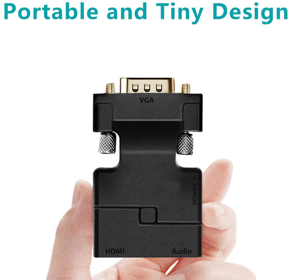 تبدیل کانکتور VGA به HDMI با صدا و پاور