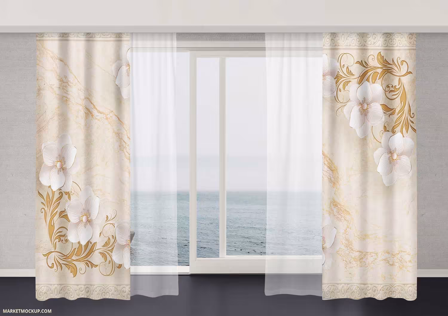 پرده تصویری سنگ وگل