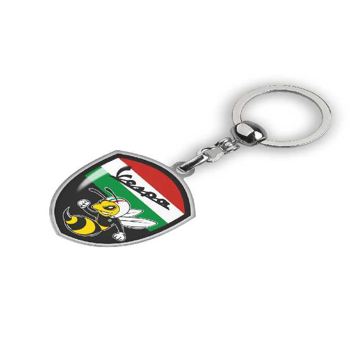 جاسوئیچی موتورسیکلت مشکی LOGO VESPA BEE ایتالیا KEYCHAIN Modül