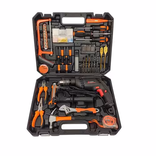 کیت دریل 13 چکشی مارک bpz با جعبه ابزار تکمیل