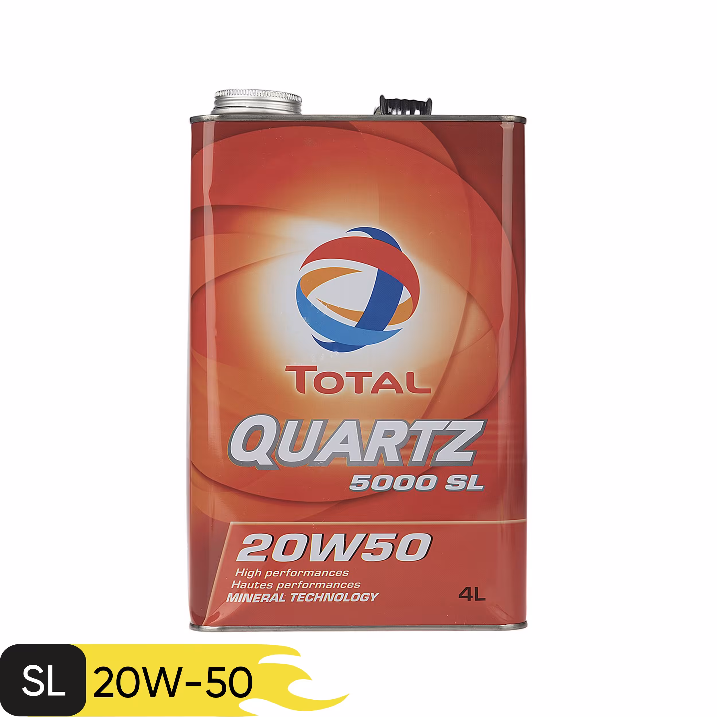 روغن موتور توتال Quartz 5000 20W50 SL حجم 4 لیتر امارات