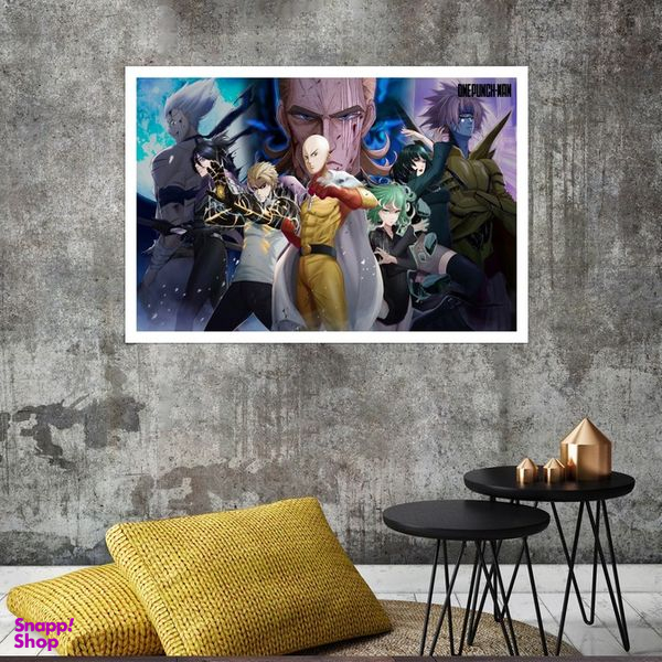 تابلو بکلیت طرح انیمه One-Punch Man مدل قاب شاسی W-s8465