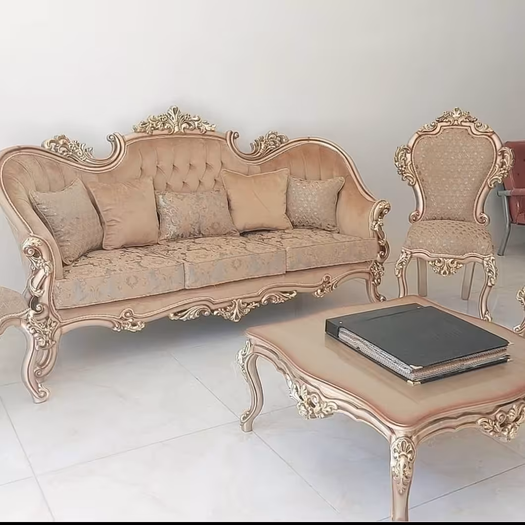 مبل کلاسیک واستیل مدل شقایق ارسال با باربری پس کرایه