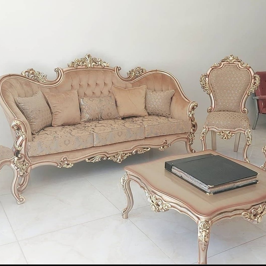 مبل کلاسیک واستیل مدل شقایق ارسال با باربری پس کرایه