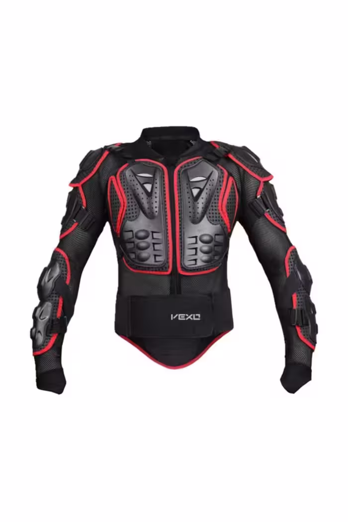 محافظ بالاتنه موتورسیکلت قرمز موتور Vexo Full Protection Red مشکی Xl وکسو Prohel Genel Markalar