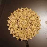 ماندالا(Mandala olita) اولیتا  بافته شده با مکرومه ویدا  تک سوزنه