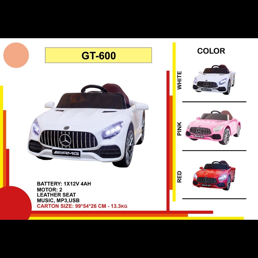ماشین شارژی کدGT600 دو موتوره پخش کننده موزیک فلش خور