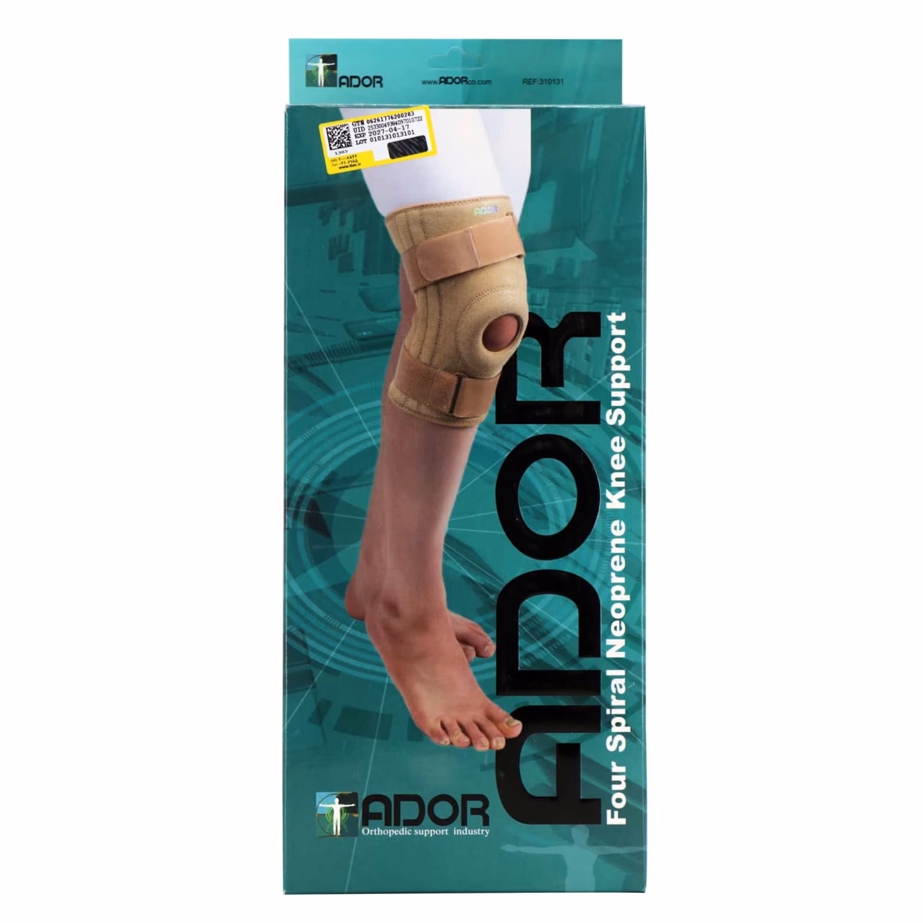 زانوبند نئوپرنی 4 فنره آدور - L (3001040049)