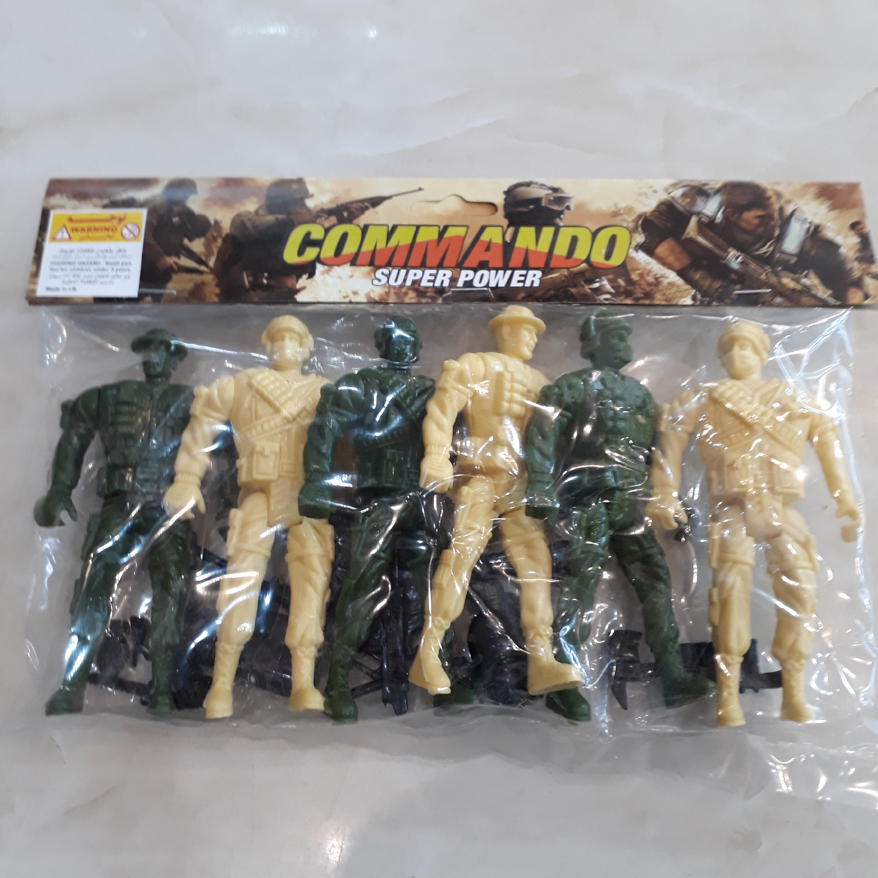 سرباز 6 تایی اسباب بازی بالوازم