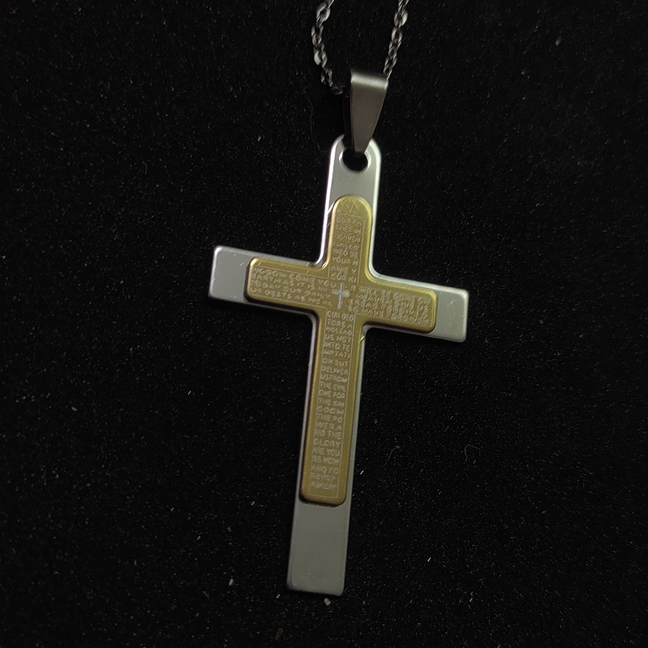 گردنبند  صلیب استیل