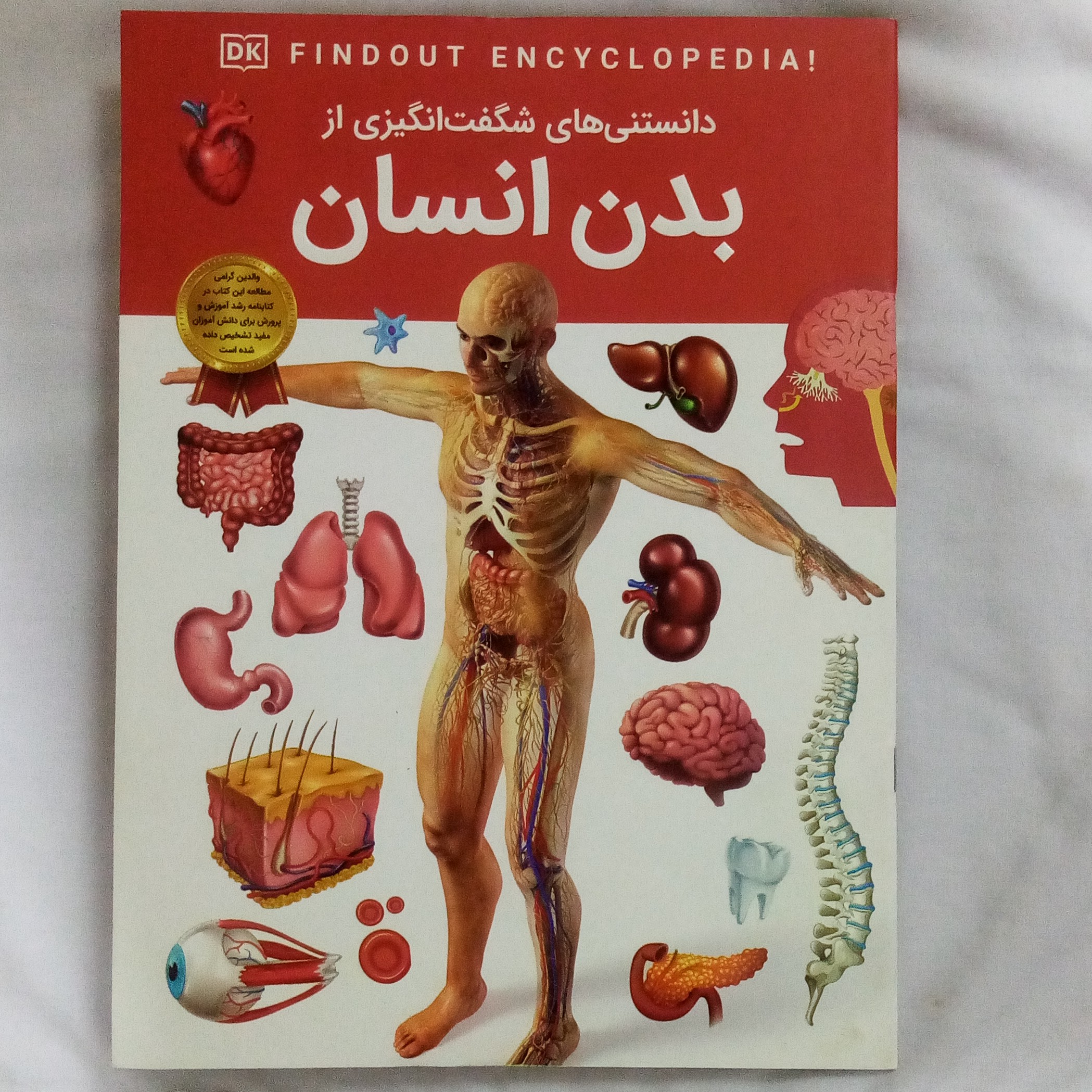 کتاب دانستنی های شگفت انگیزی از بدن انسان دراندازه رحلیA4 (برگ گلاسه-روغنی)32صفحه ای