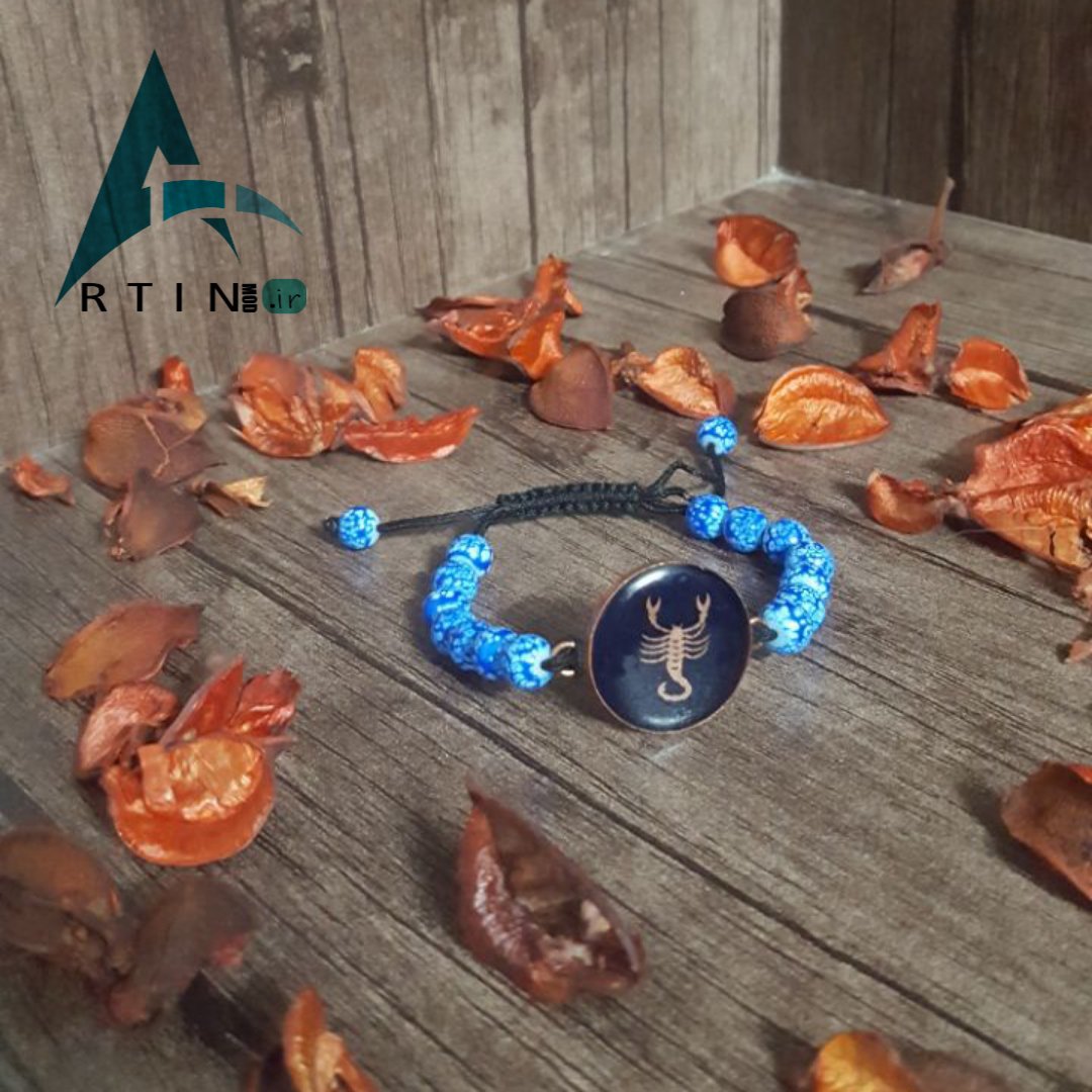 دستبند مهره ای ماه تولد آبان کد 6002