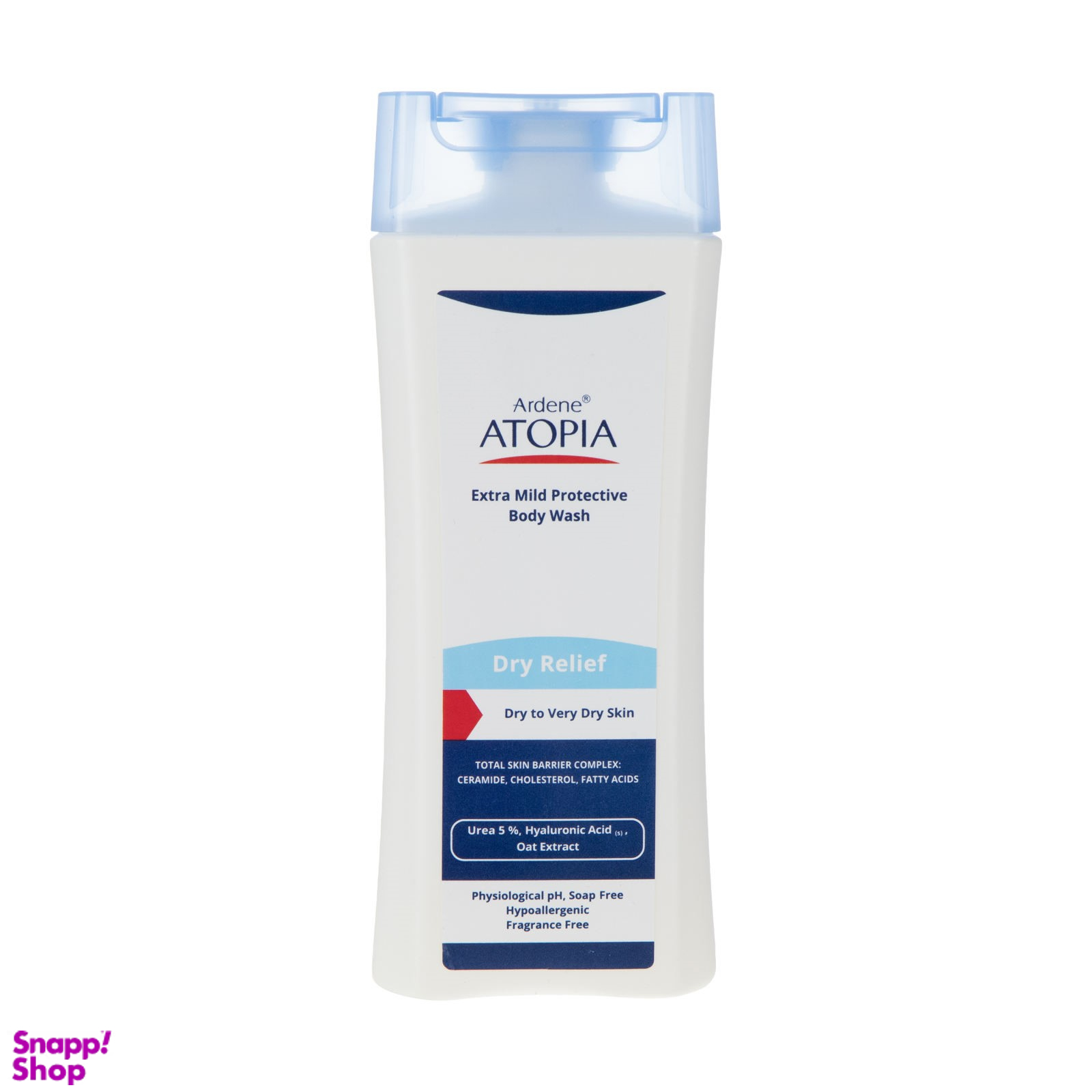 لوسیون شوینده و مرطوب کننده بدن آردن (Ardene) مدل Atopia Dry Relief مناسب پوست خیلی خشک حاوی 5% اوره وزن 250 گرم