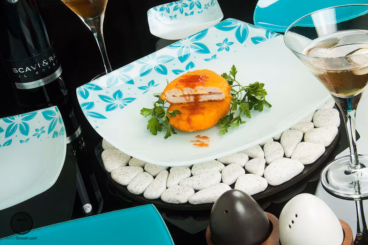 سرویس غذاخوری 25 پارچه مدل بلوگاردن 778 قالب کویین آرکوفام