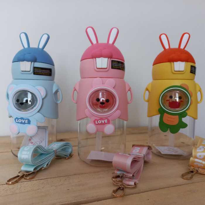 قمقمه بچه گانه خرگوش خندان- جنس بسیار عالی - حجم 450 میلی لیتر 