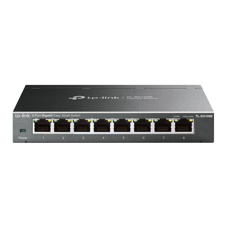 قیمت و خرید سوییچ 8 پورت گیگابیت و دسکتاپ تی پی لینک مدل TL-SG108E | یاس ارتباط