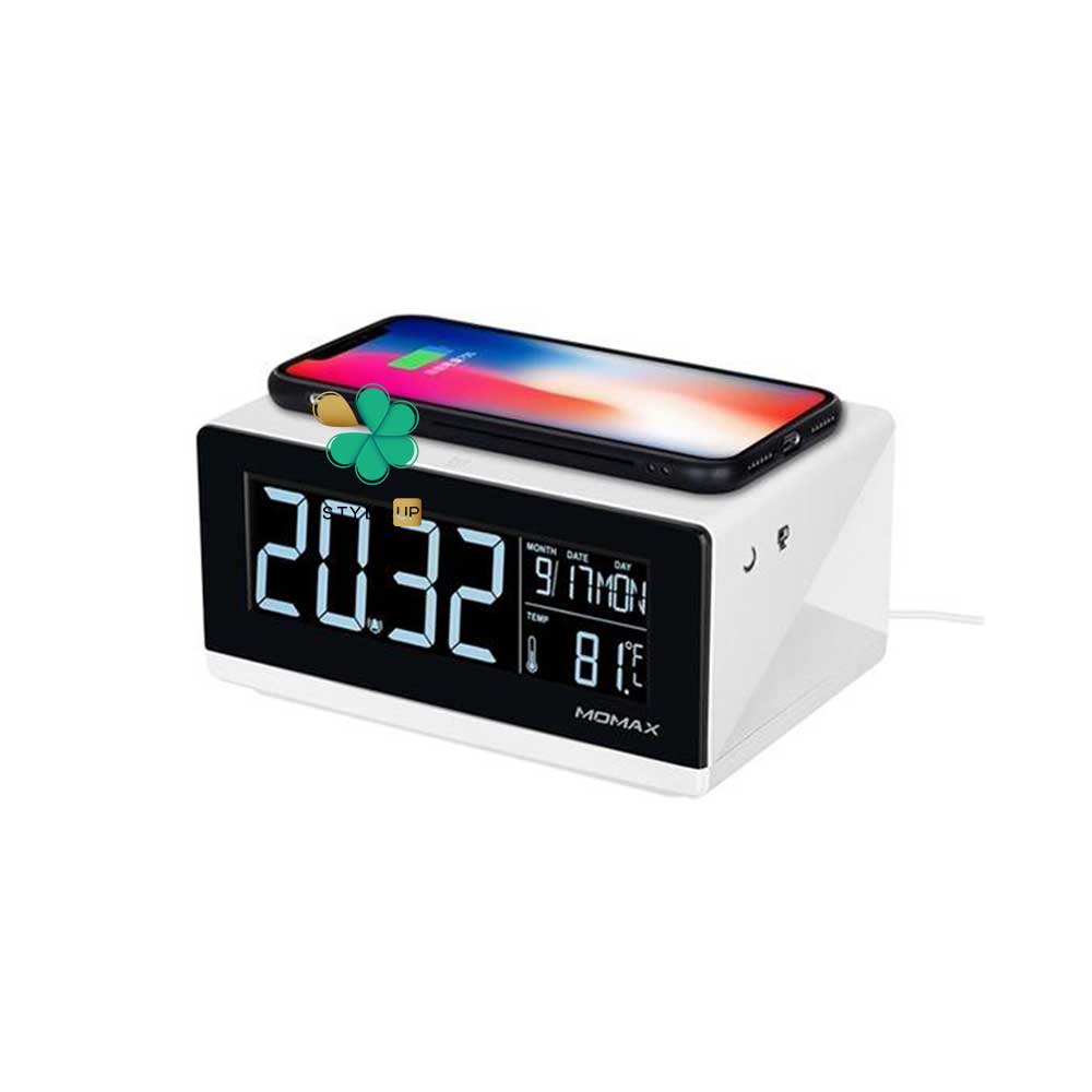 وایرلس شارژر و ساعت رومیزی مومکس مدل Momax QC1
