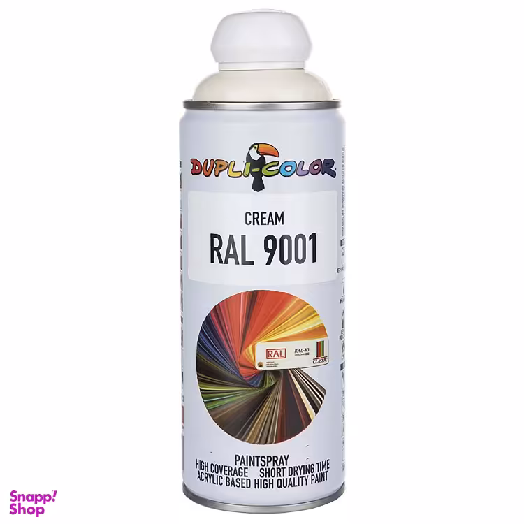 اسپری دوپلی کالر (Dupli Color) مدل RAL 9001 رنگ کرم حجم 400 میلی لیتر