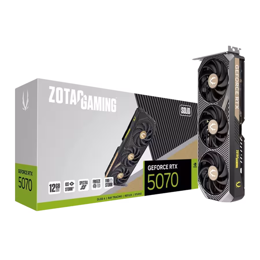 کارت گرافیک زوتک Gaming RTX 5070 12GB Solid | فروشگاه گیمینگ تکاف