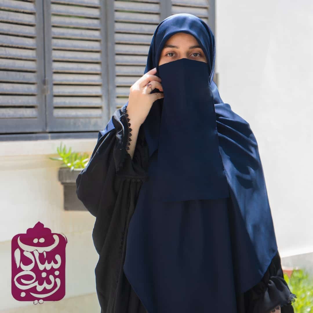 ست روسری و روبنده جدید کرپ حریر 